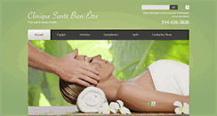 Desktop Screenshot of cliniquesantebienetre.com